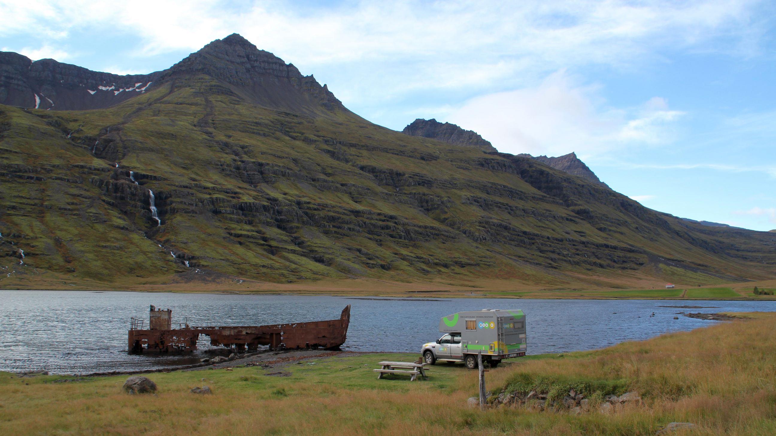 Bootswrack in den Ostfjorden
